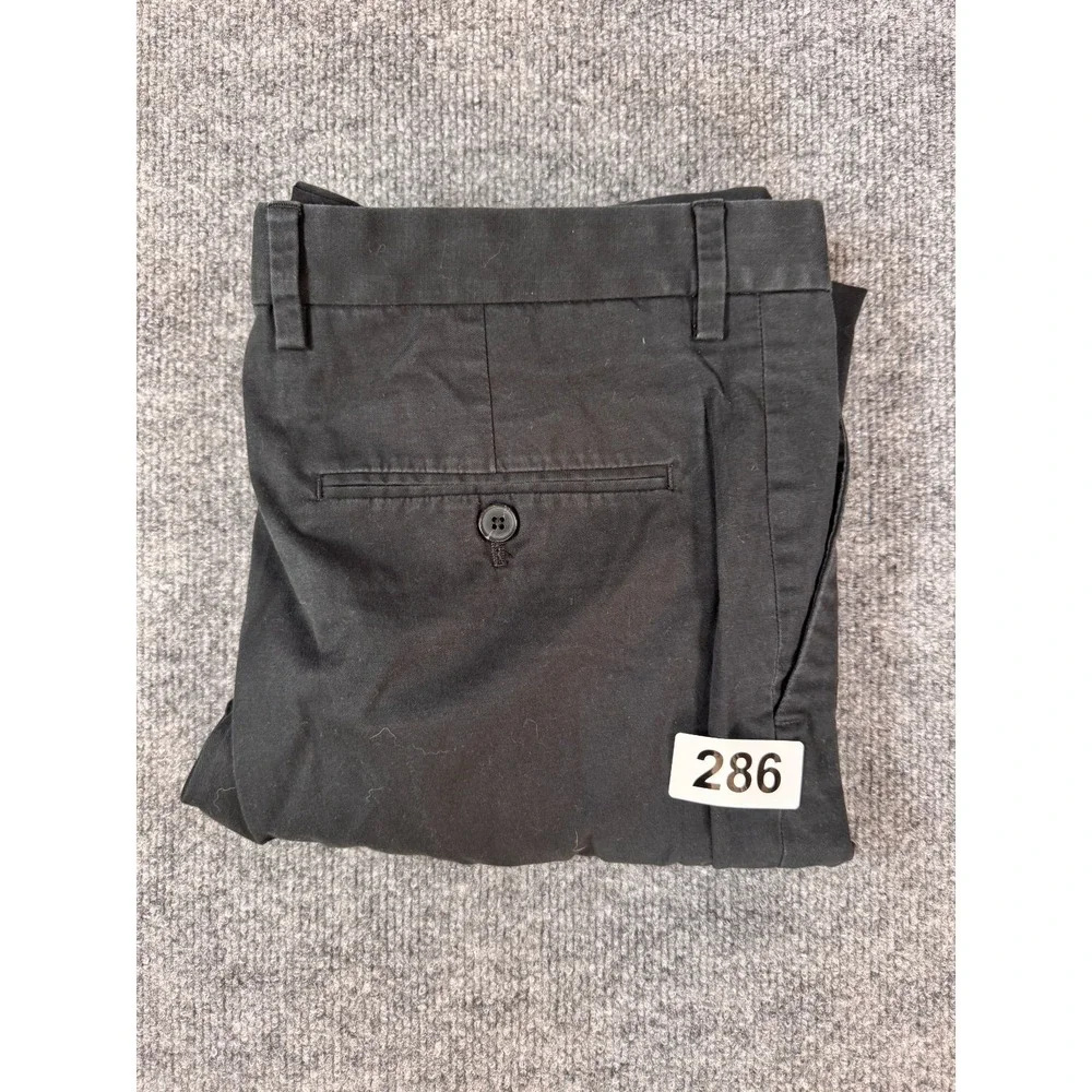 Express Innovator Pants Mens 30x27 Black Slim Chino Dress Trousers Stretch